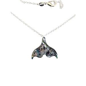 Indio Jewelry Abalone Whale Tail Sterling Necklace #7091